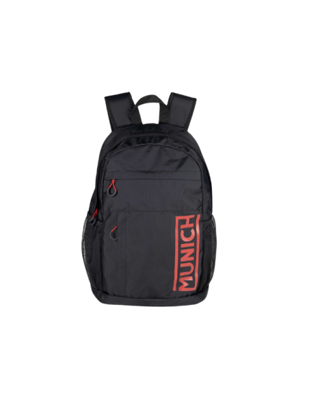 Munich mochila negra roja