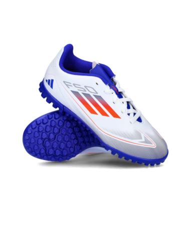 Adidas F50 Club TF J Blanco Azul