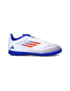 Adidas F50 Club TF J Blanco Azul 2