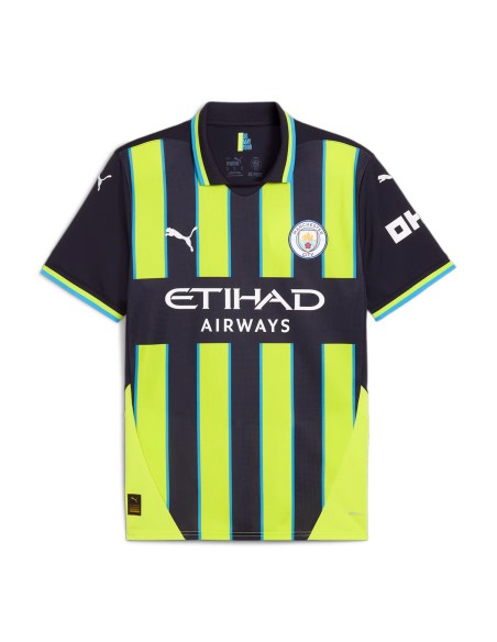 Puma 2ºcamisa manchester city 24 25 negro amarillo jr