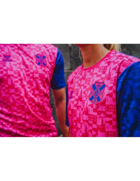 Hummel camisa pre partido cd tenerife 24 25 rosado