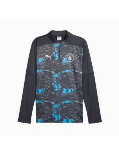 Puma manchester city sudadera prematch negro