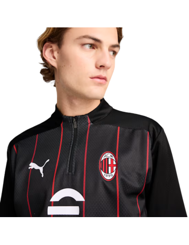 Puma milan sudadera prematch negro 24 25