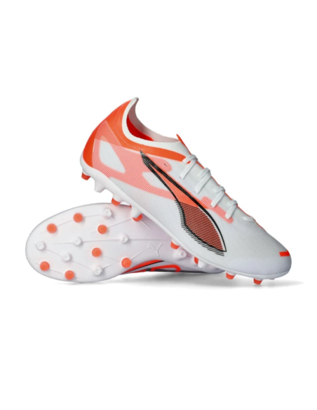 Puma ultra 5 match mg blanco naranja