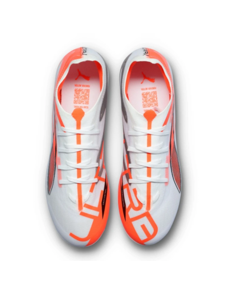 Puma ultra 5 match mg blanco naranja