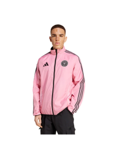 Adidas inter miami chaqueta prematch rosada 2