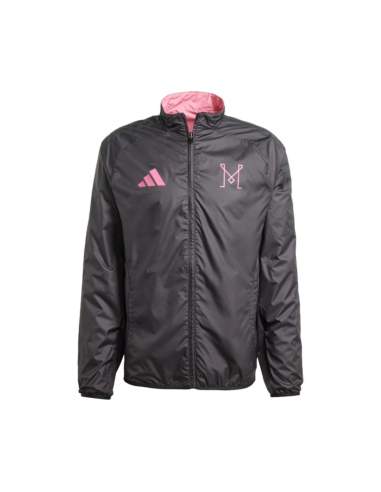Adidas inter miami chaqueta prematch rosada