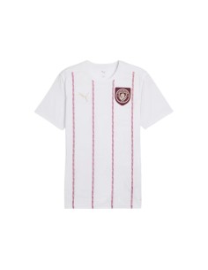 Puma camiseta mcfc prematch ss blanco rojo