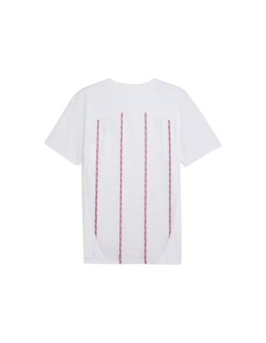 Puma camiseta mcfc prematch ss blanco rojo