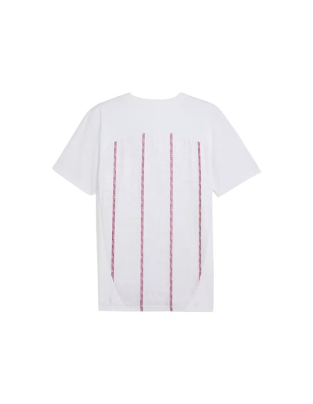 Puma camiseta mcfc prematch ss blanco rojo