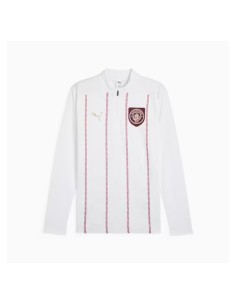 Puma sudadera mcfc prematch blanco rojo