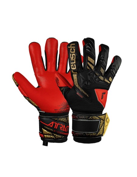 Reusch attrakt freegel silver negro rojo