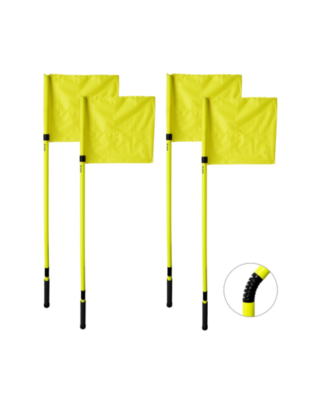 Zastor set 4 banderines corner futbol