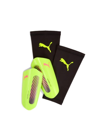 Puma ultra espinilleras light sleeve amarillo