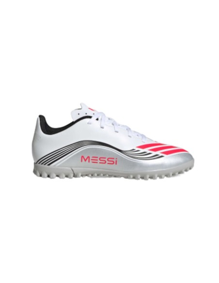 Adidas f50 messi club tf j blanco gris