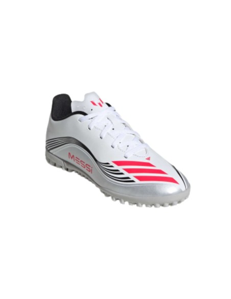 Adidas f50 messi club tf j blanco gris