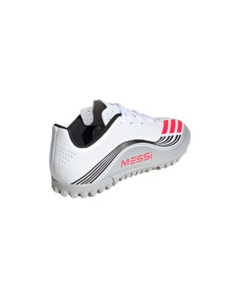 Adidas f50 messi club tf j blanco gris