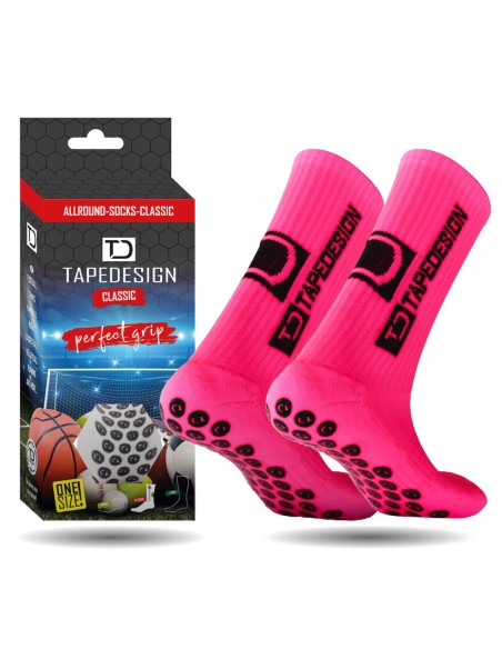 Tapedesign calcetin antideslizante rosado senior