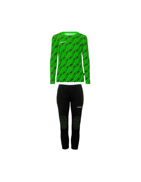 Uhlsport Conjunto Portero Verde fluor Jr