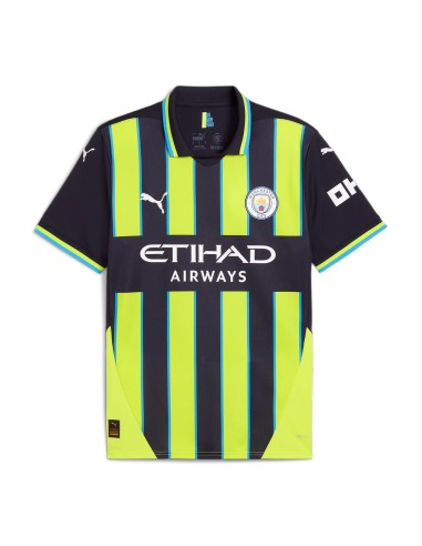 PUMA 2ºCAMISA MANCHESTER CITY 24/25 NEGRO/AMARILLO JR