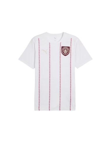 PUMA CAMISETA MCFC PREMATCH SS BLANCO ROJO