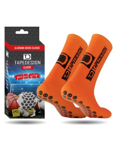 TAPEDESIGN CALCETIN ANTIDESLIZANTE NARANJA SENIOR