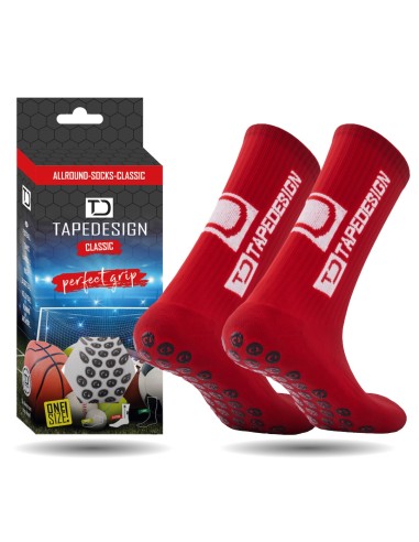 TAPEDESIGN CALCETIN ANTIDESLIZANTE ROJO SENIOR